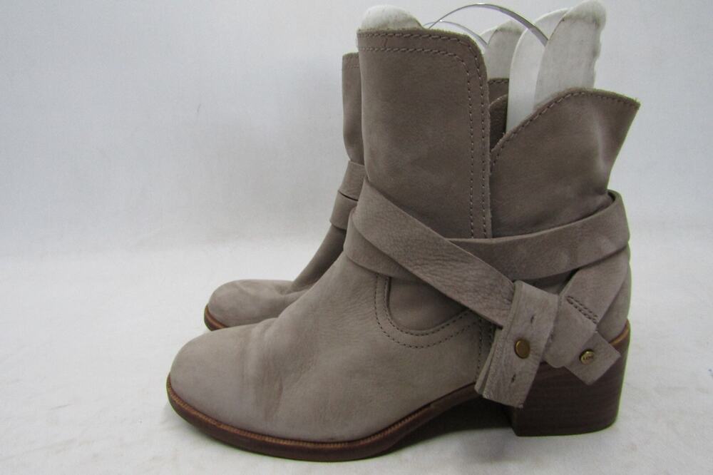 UGG Womens Size 7.5 M Brown Suede Zip Ankle Fashion Boots Bootie